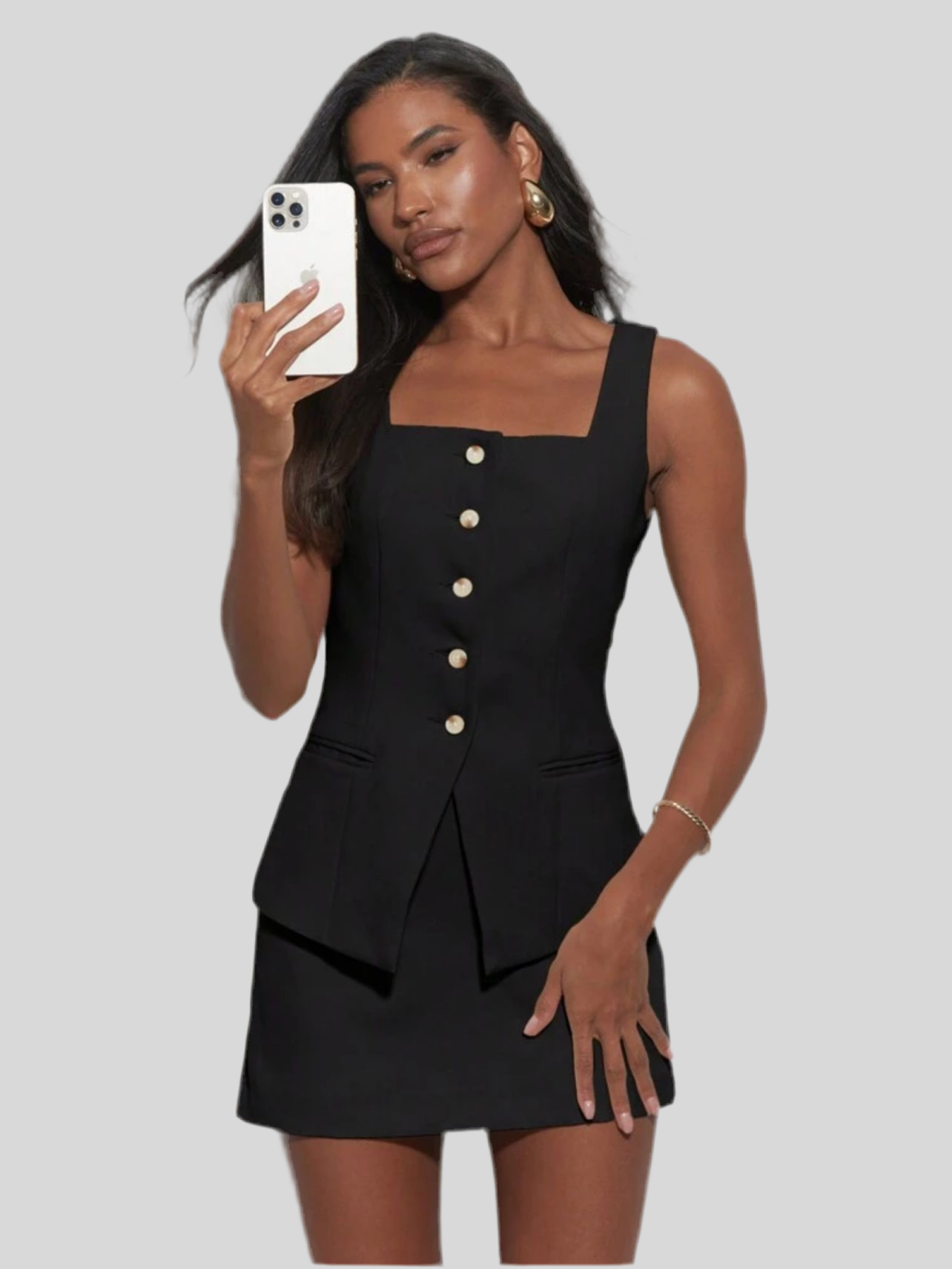 EXECUTIVE MINISKIRT AND VEST SET