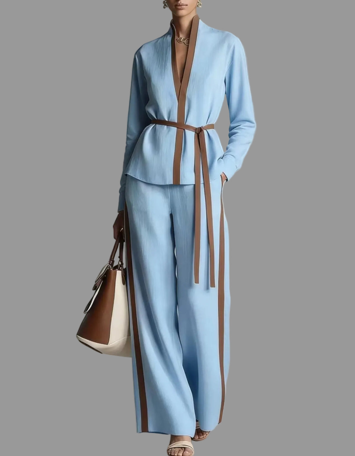 CONJUNTO DE PANTALÓN CON CINTURÓN 4 CLRS