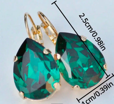 PENDIENTES DE CRISTAL DE GOTA 2 CLRS