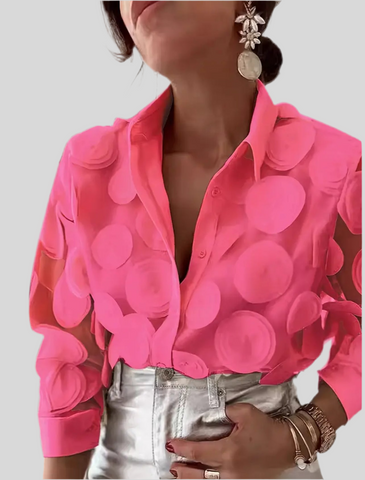 CAMISA DE ORGANZA CÍRCULOS 6 CLRS