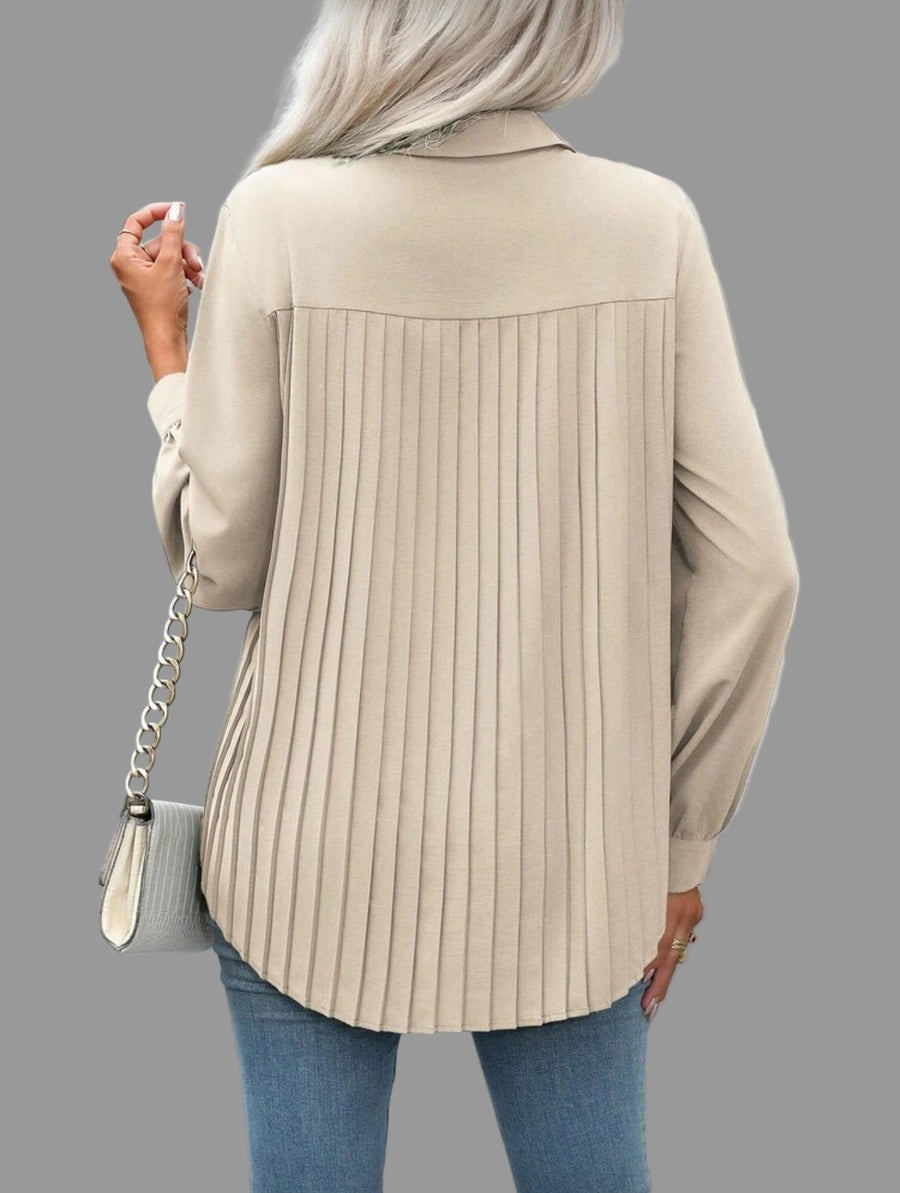 CAMISA AMPLIA CON TRASERO PLISADO 8 CLRS