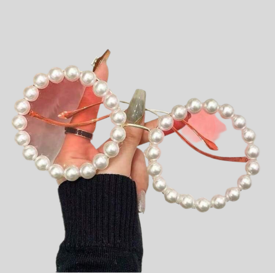 GAFAS SOL CIRCULARES DE PERLAS 7 CLRS