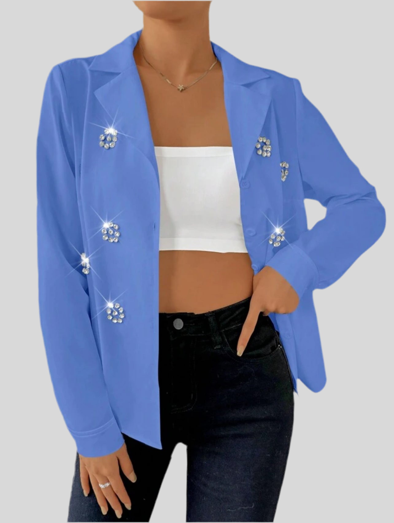 CAMISA CLÁSICA CON DIAMANTES 2 CLRS