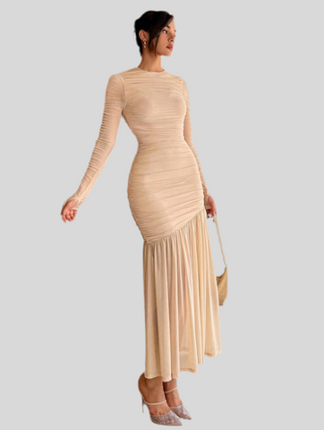 VESTIDO DE TUL DRAPEDO 19 CLRS
