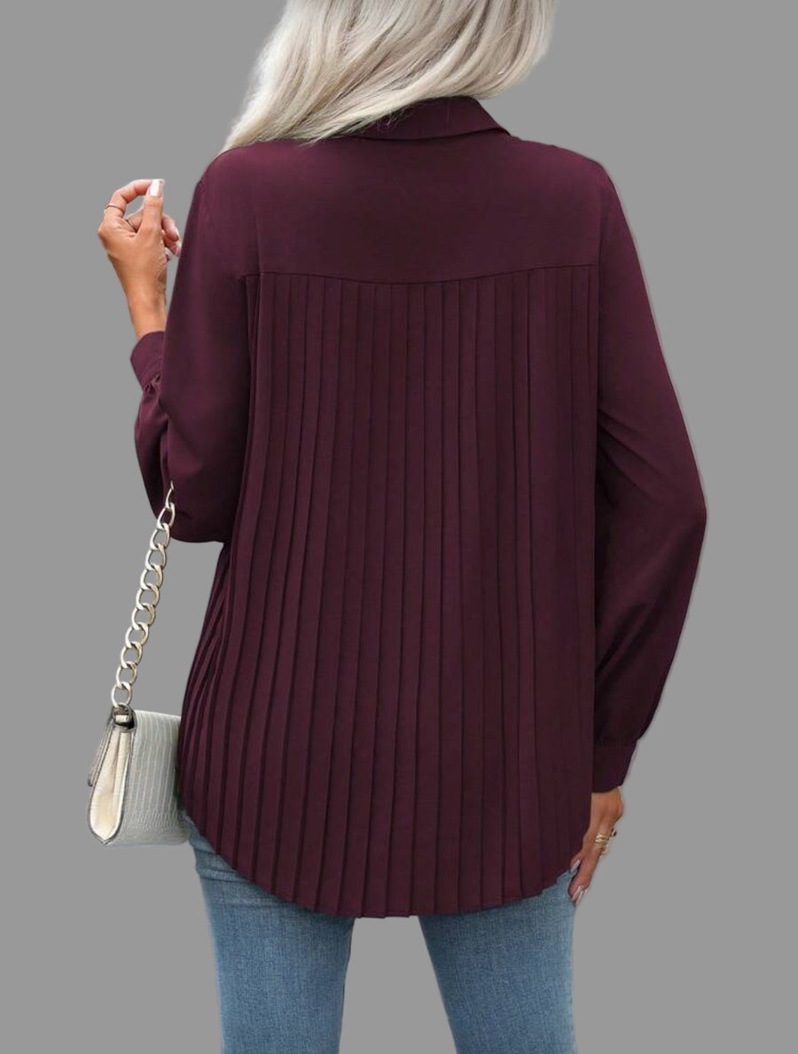 CAMISA AMPLIA CON TRASERO PLISADO 8 CLRS