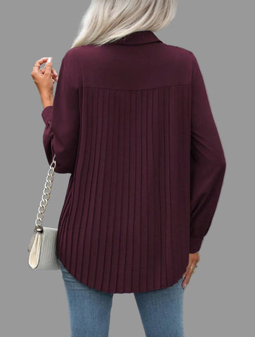 CAMISA AMPLIA CON TRASERO PLISADO 8 CLRS