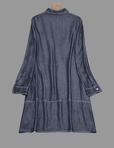 VESTIDO CAMISERO TRAPECIO VAQUERO 2 CLRS