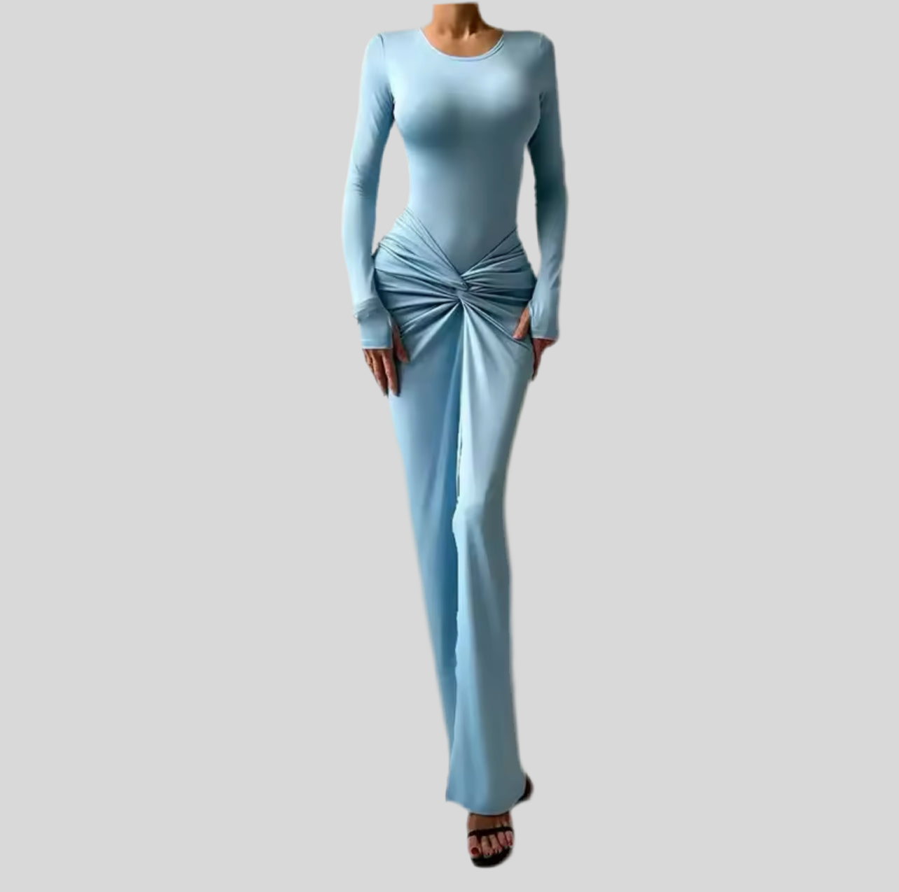 M/L BODY SET WITH DRAPED SKIRT