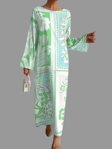 KAFTAN AMPLIO ESTAMPADO 2 CLRS