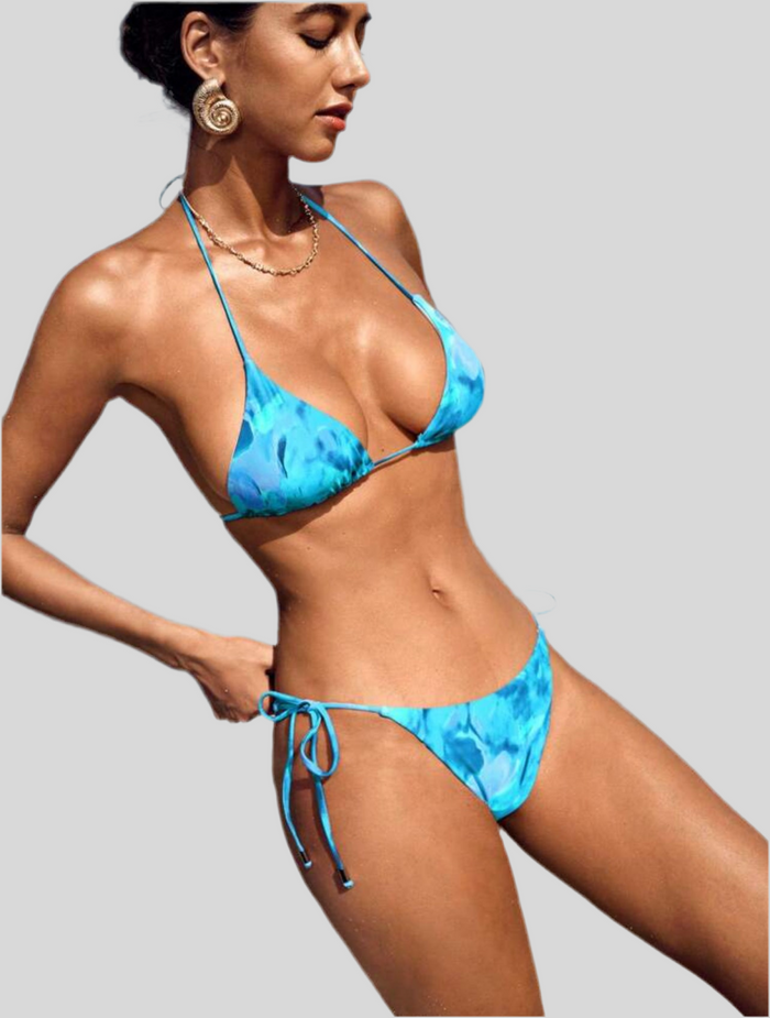 BIKINI DE TRIANGULO ESTAMPADO