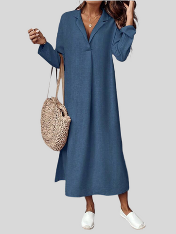 VESTIDO TÚNICA CON ESCOTE 5 CLRS