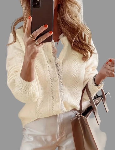 CHAQUETAS DE PUNTO CON BORDE PUNTILLA 5 CLRS