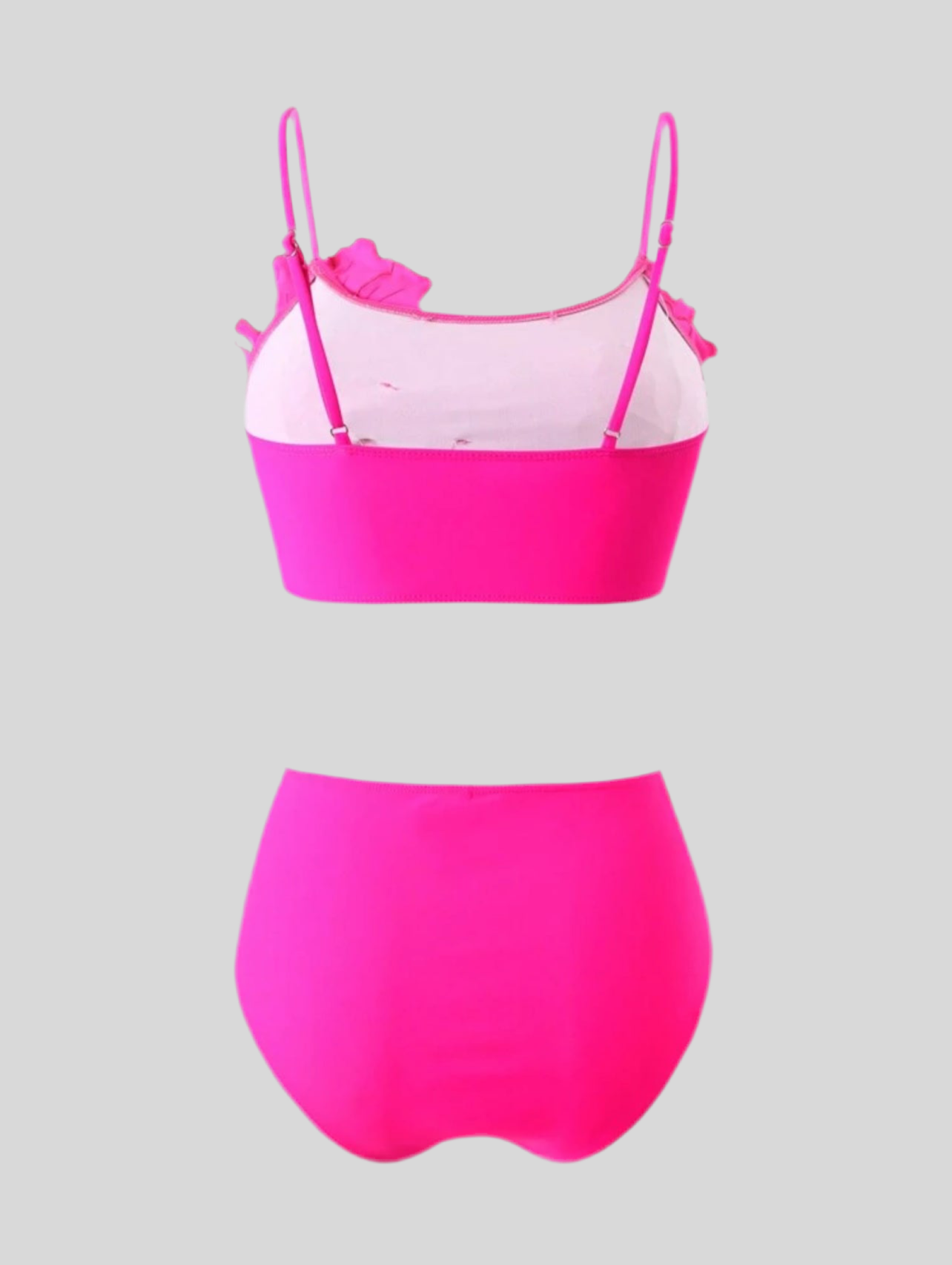 BIKINI DE BRAGUITA ALTA CON FLORES 3 CLRS