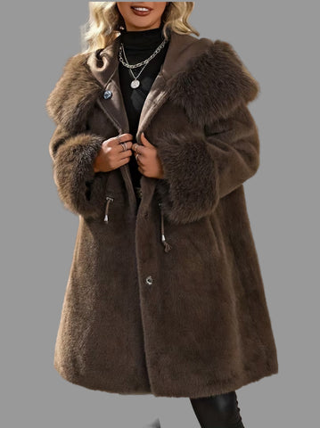 ABRIGO ESTILO PARKA PIEL ECO 3 CLRS