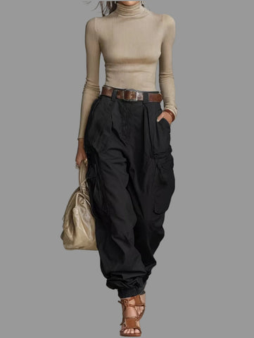 PANTALON CARGO SEMI ARRUGADO 3 CLRS