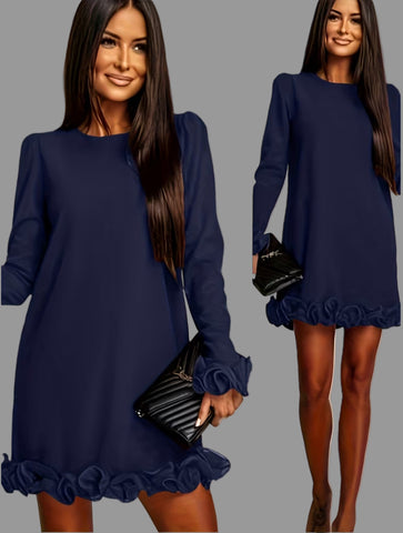 VESTIDO MINI CON VOLANTES 4 CLRS