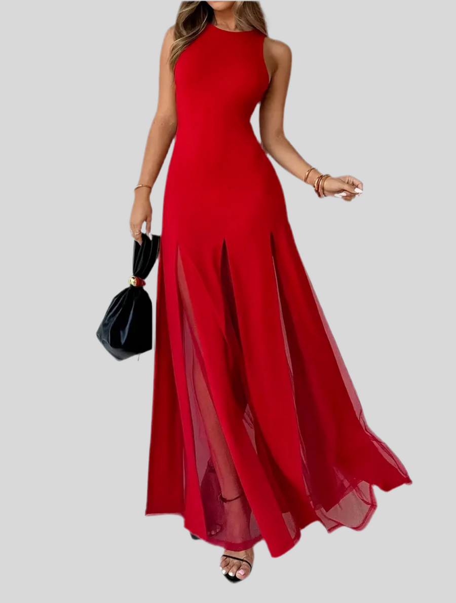 VESTIDO CON TRANSPARENCIAS 4 CLRS