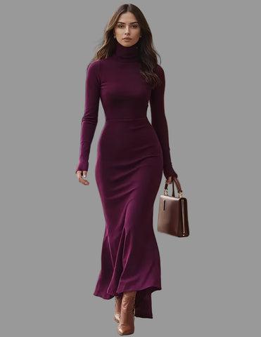 VESTIDO MIDI ENTALLADO SIRENA