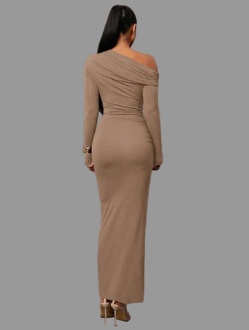 VESTIDO DE LYCRA LARGO 6 CLRS