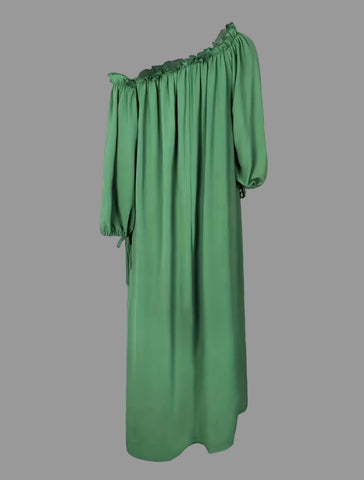 VESTIDO AMPLIO ESCOTE MEJICANO 7 CLRS