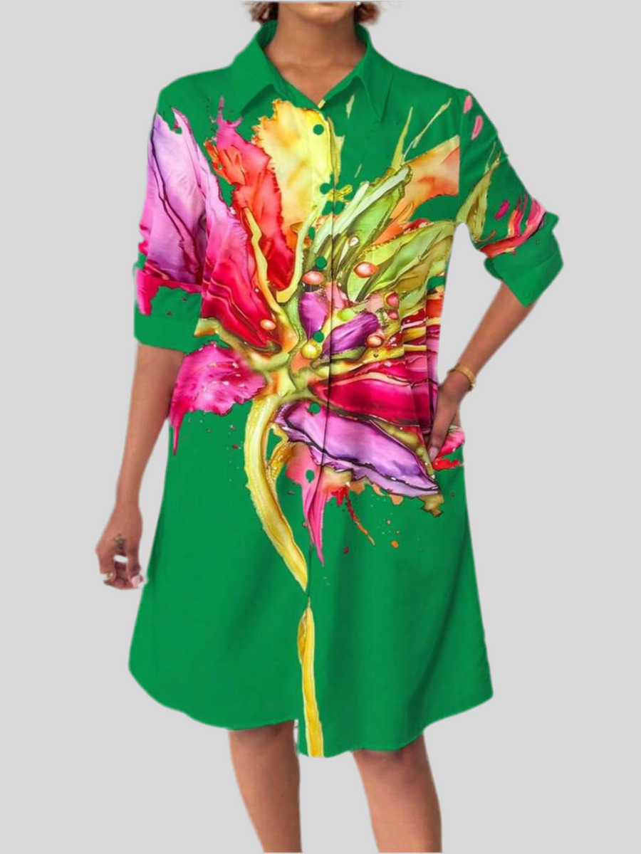 VESTIDO CAMISERO AMPLIO 6 CLRS
