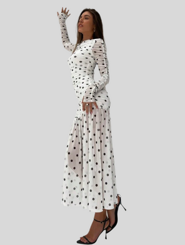 VESTIDO DE TUL DRAPEDO 19 CLRS