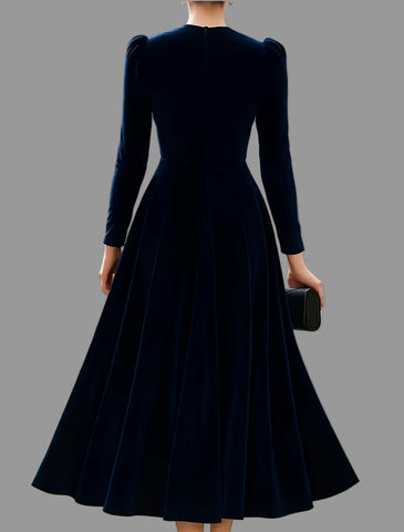 VESTIDO DE TERCIOPELO EVASÉ 3 CLRS