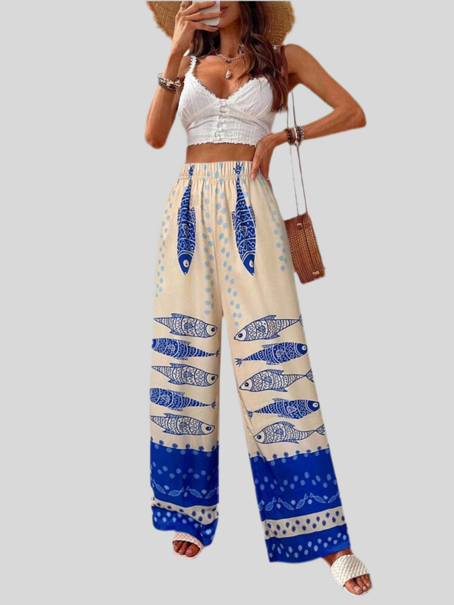 PANTALÓN DE VERANO ESTAMPADO 7 CLRS