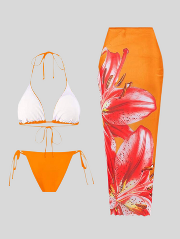 CONJUNTO DE BIKINI Y FALDA NET 16 CLRS