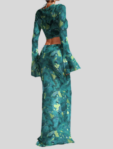 CONJUNTO DE FALDA Y TOP VERANO PLAYA