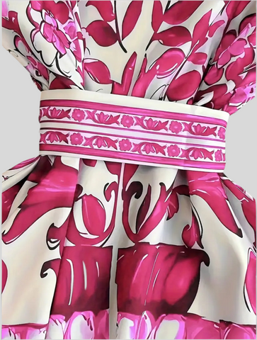 VESTIDO CAMISERO ESTAMPADO AZUL 2 CLRS