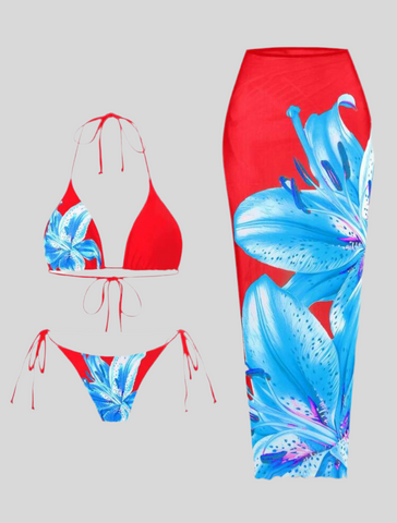 CONJUNTO DE BIKINI Y FALDA NET 16 CLRS