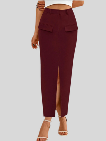 STRAIGHT EXECUTIVE SKIRT 4 CLRS