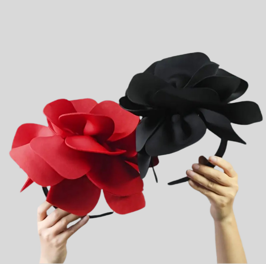 TOCADO DE FLOR CON DIADEMA 7 CLRS