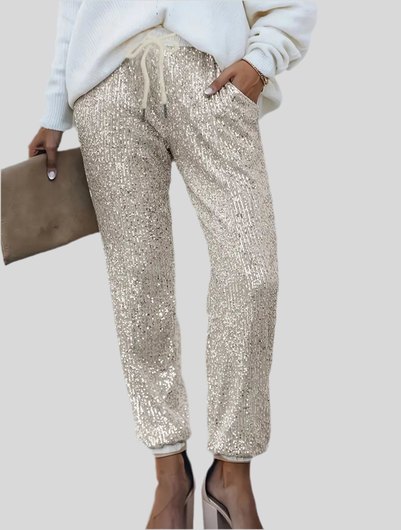 PANTALÓN LENTEJUELAS TOBILLO 6 CLRS