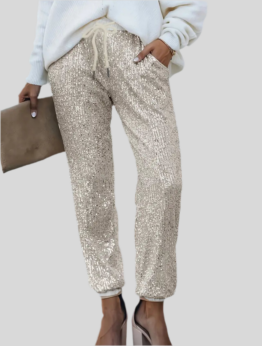 PANTALÓN LENTEJUELAS TOBILLO 6 CLRS