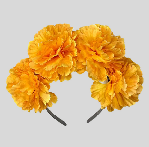 DIADEMA TOCADO DE FLORES GRANDE 9 CLRS