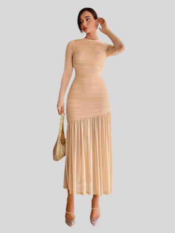 VESTIDO DE TUL DRAPEDO 19 CLRS