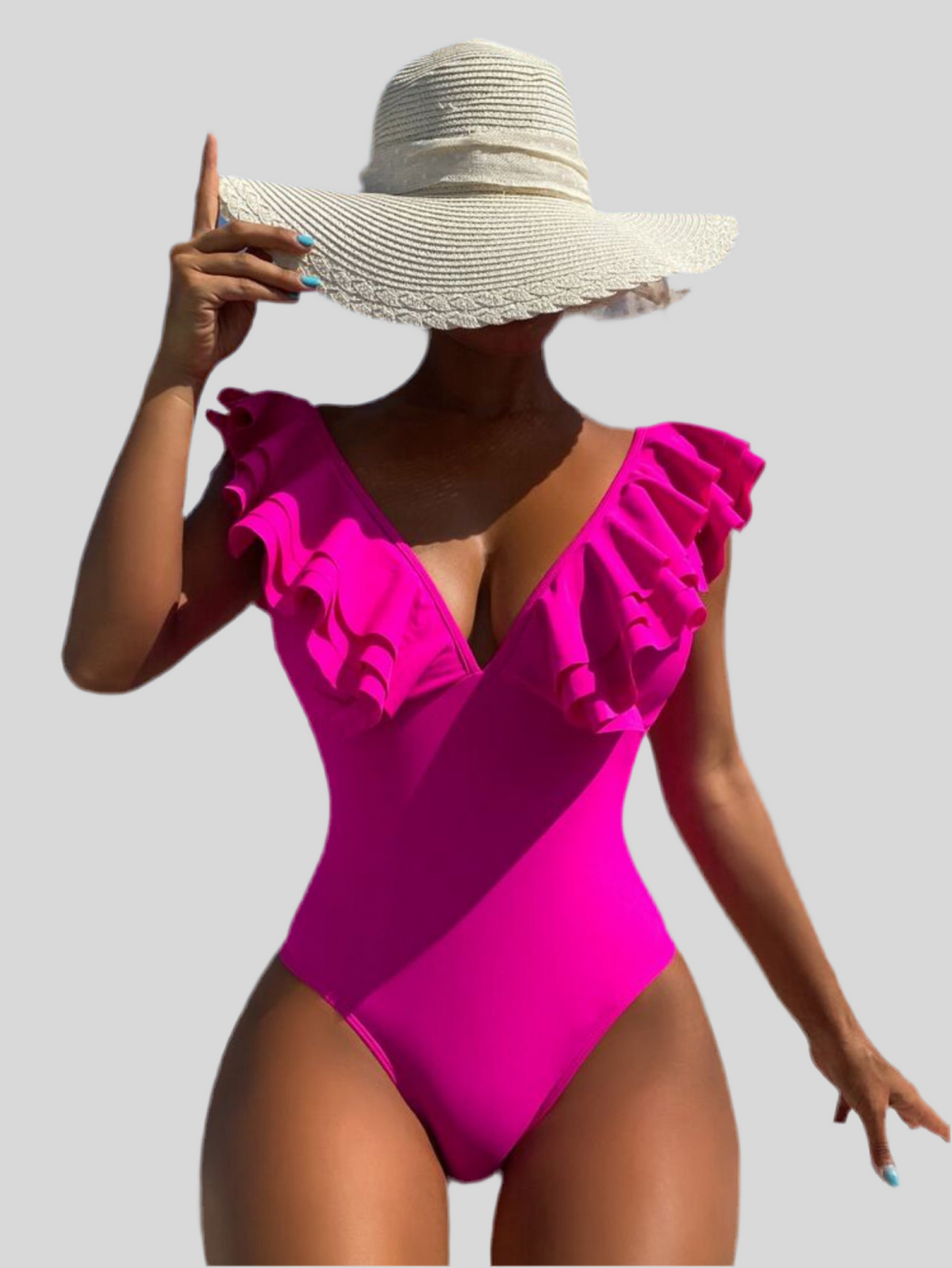 TRAJE DE BAÑO CON VOLANTES 2 CLRS