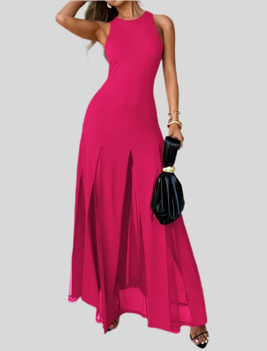 VESTIDO CON TRANSPARENCIAS 4 CLRS