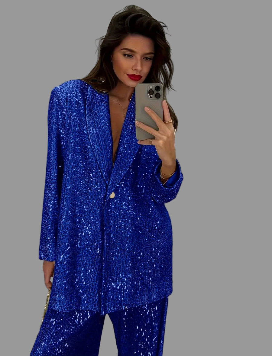 CONJUNTO DE PANTALÓN OVRSIZED LENTEJUELAS 5 CLRS