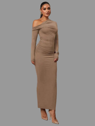 VESTIDO DE LYCRA LARGO 6 CLRS