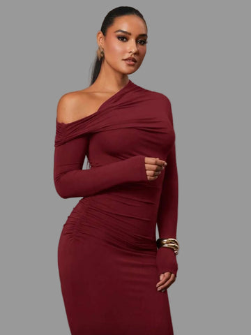 VESTIDO DE LYCRA LARGO 6 CLRS