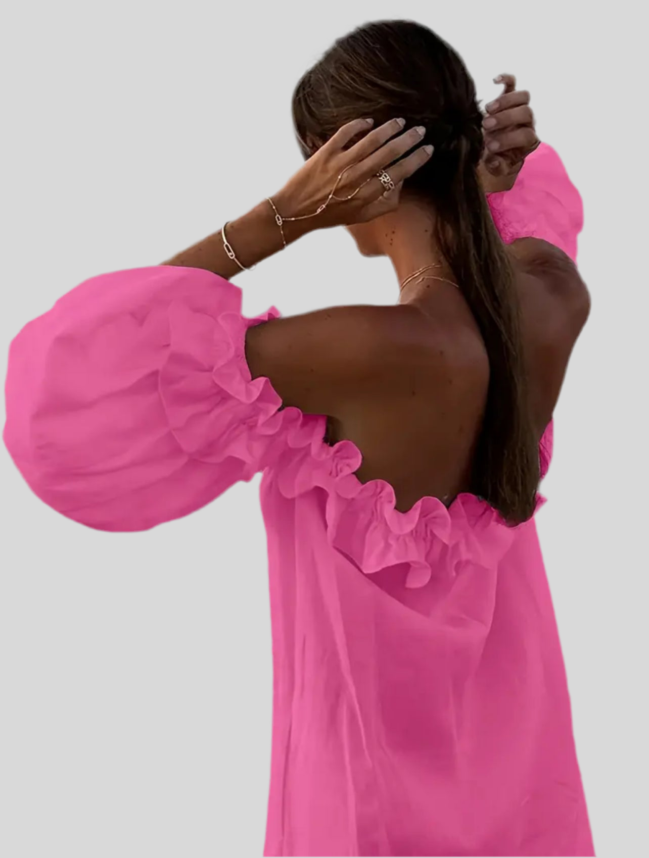 VESTIDO VERANO OPEN SHOULDERS 6 CLRS