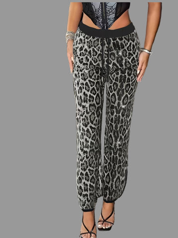 PANTALÓN JOGGER DE LEOPARD LENTEJUELAS 2 CLRS