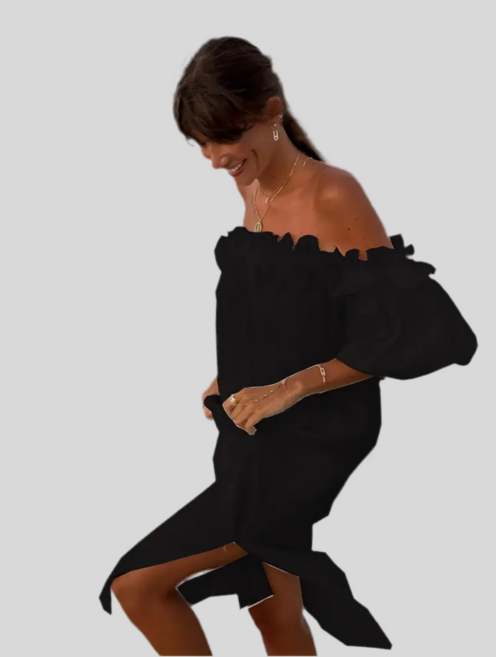 VESTIDO VERANO OPEN SHOULDERS 6 CLRS
