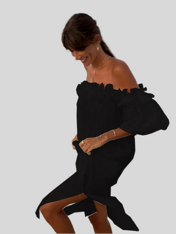 VESTIDO VERANO OPEN SHOULDERS 6 CLRS