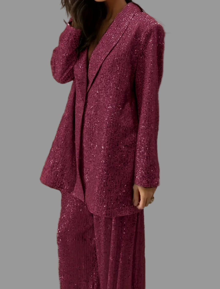 CONJUNTO DE PANTALÓN OVRSIZED LENTEJUELAS 5 CLRS