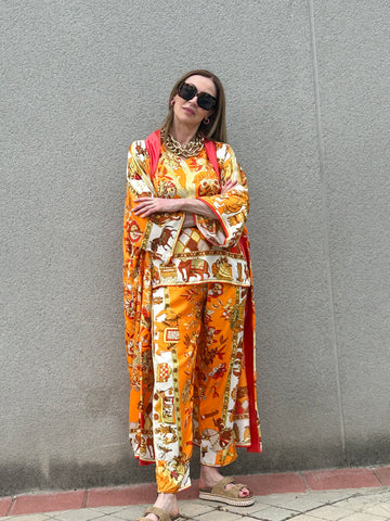 Kimono NEW YORK MARSHALA NARANJA EDICIÓN LIMITADA
