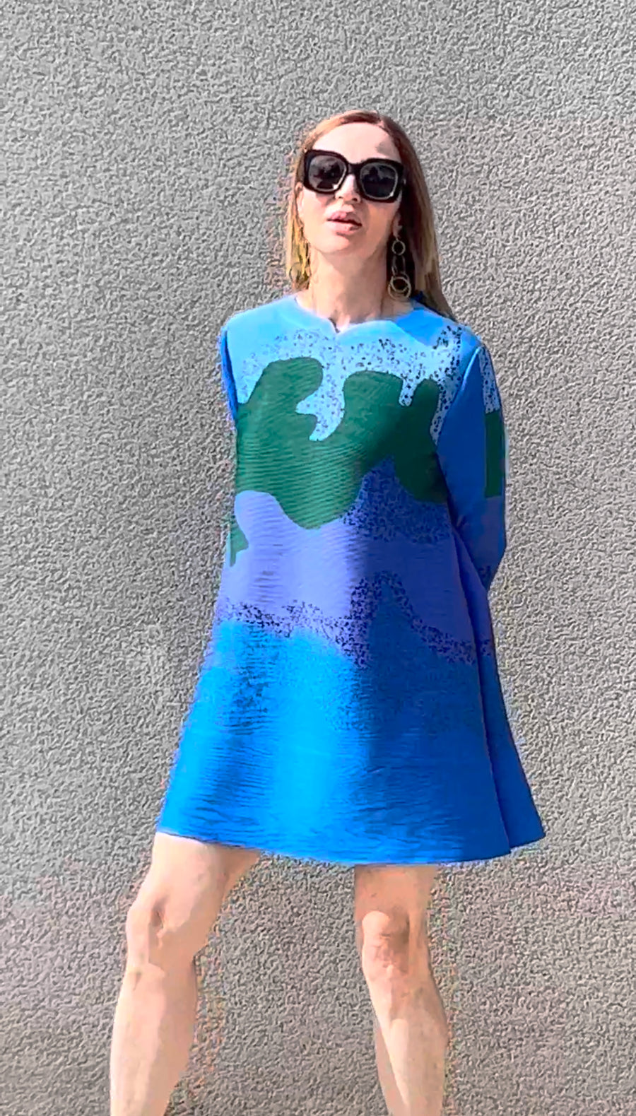 Vestido plisado permanente